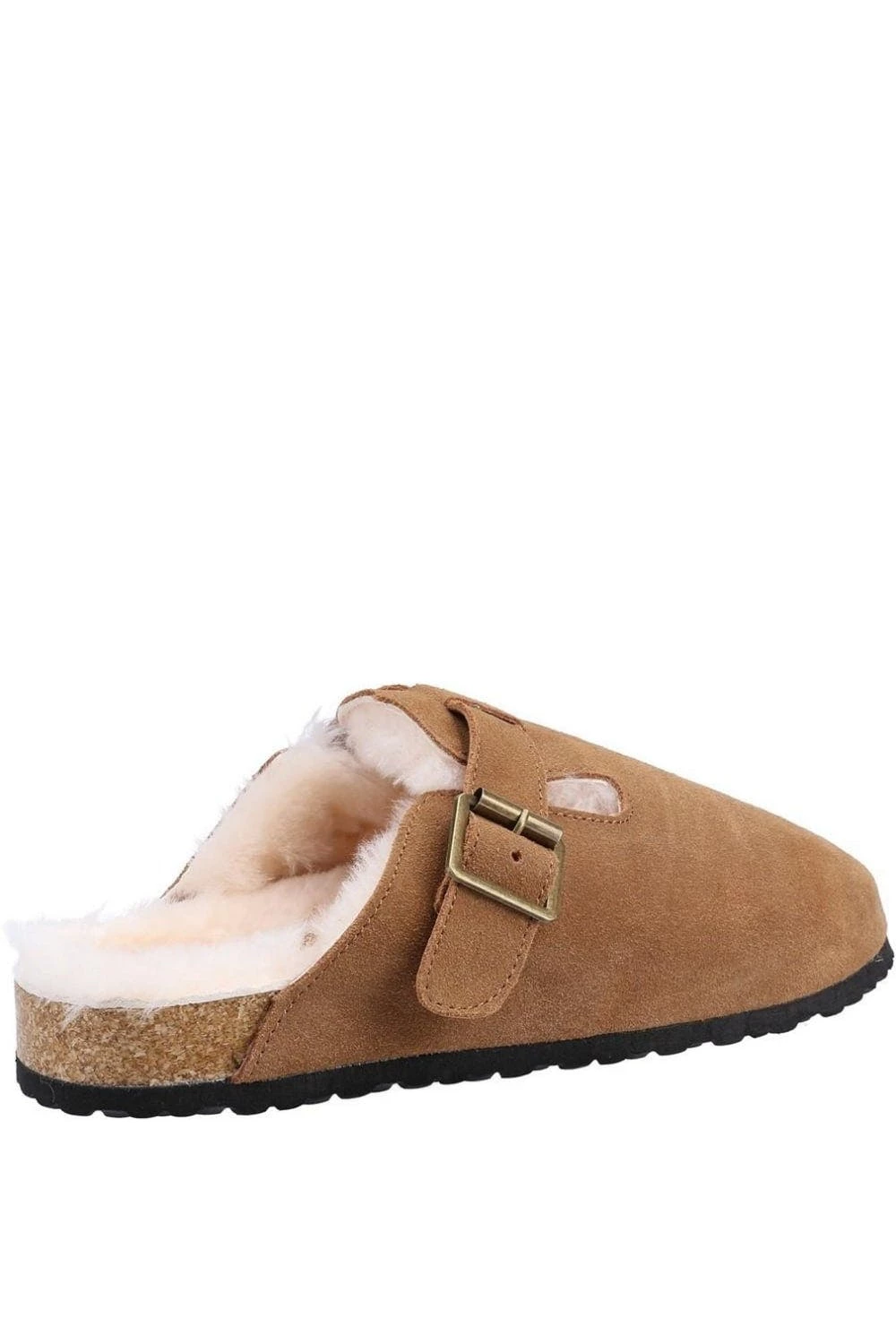 Cotswold Womens/Ladies Ruspidge Suede Slippers - Cognac - Image 3