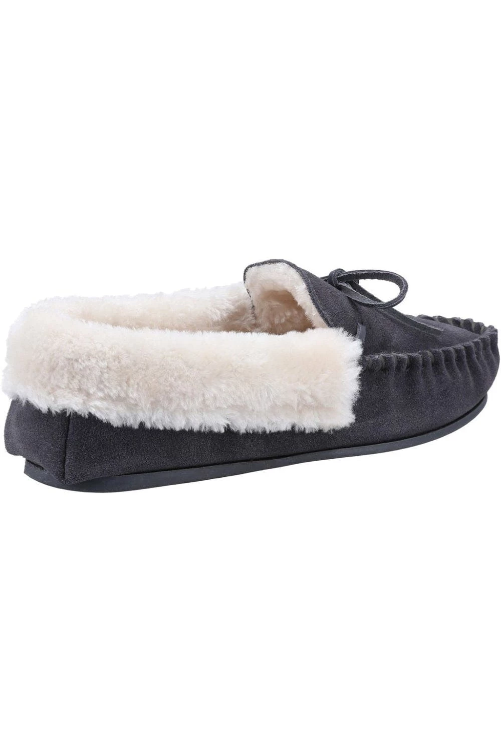 Cotswold Womens/Ladies Sopworth Moccasin Slippers - Gray - Image 2