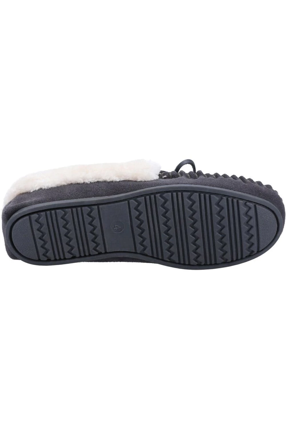 Cotswold Womens/Ladies Sopworth Moccasin Slippers - Gray - Image 4