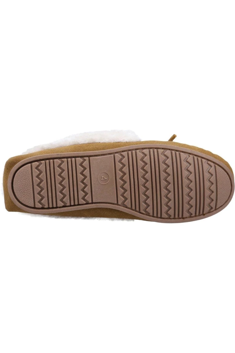 Cotswold Womens/Ladies Sopworth Moccasin Slippers - Tan - Image 4