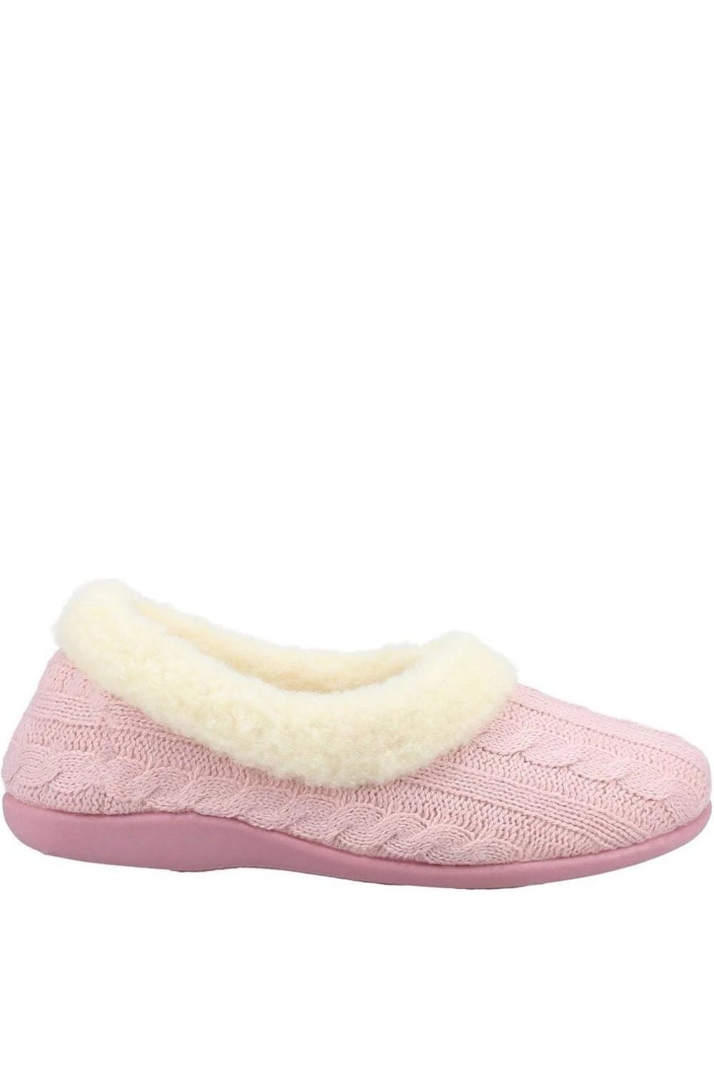 Fleet & Foster Womens/Ladies Sarina Slippers - Dark Pink - Image 3