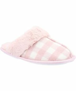 Fleet & Foster Womens/Ladies Neath Slippers - Pink