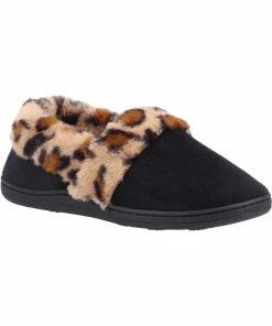 Fleet & Foster Womens/Ladies Gracemere Slippers - Black