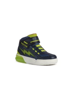 Geox Boys Grayjay Leather Lined Sneakers