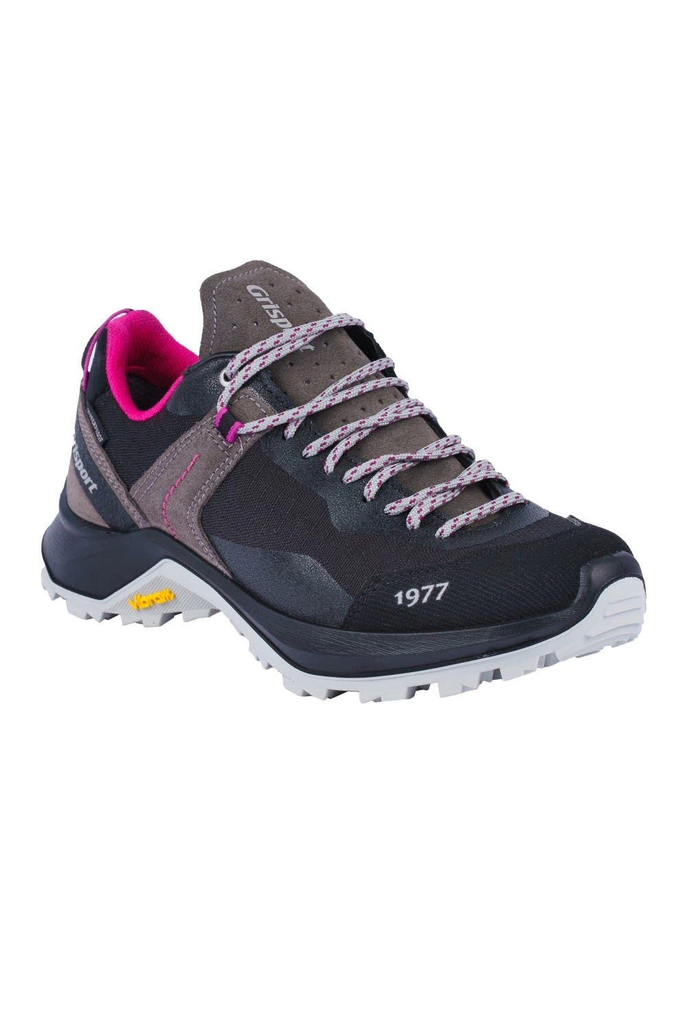 Grisport Womens/Ladies Trident Suede Walking Shoes - Gray/Black