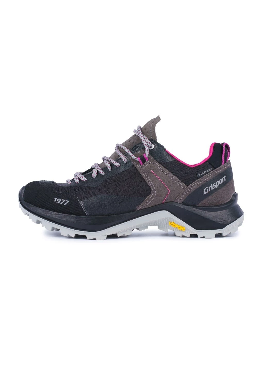 Grisport Womens/Ladies Trident Suede Walking Shoes - Gray/Black - Image 3