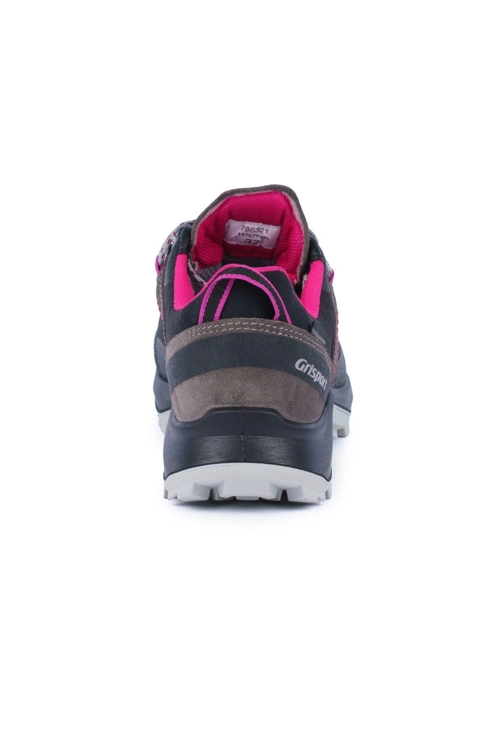 Grisport Womens/Ladies Trident Suede Walking Shoes - Gray/Black - Image 2