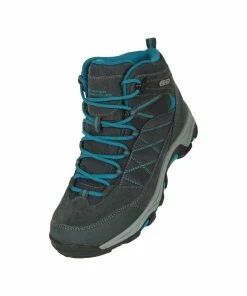 Mountain Warehouse Mens Rapid Waterproof Suede Walking Boots - Gray
