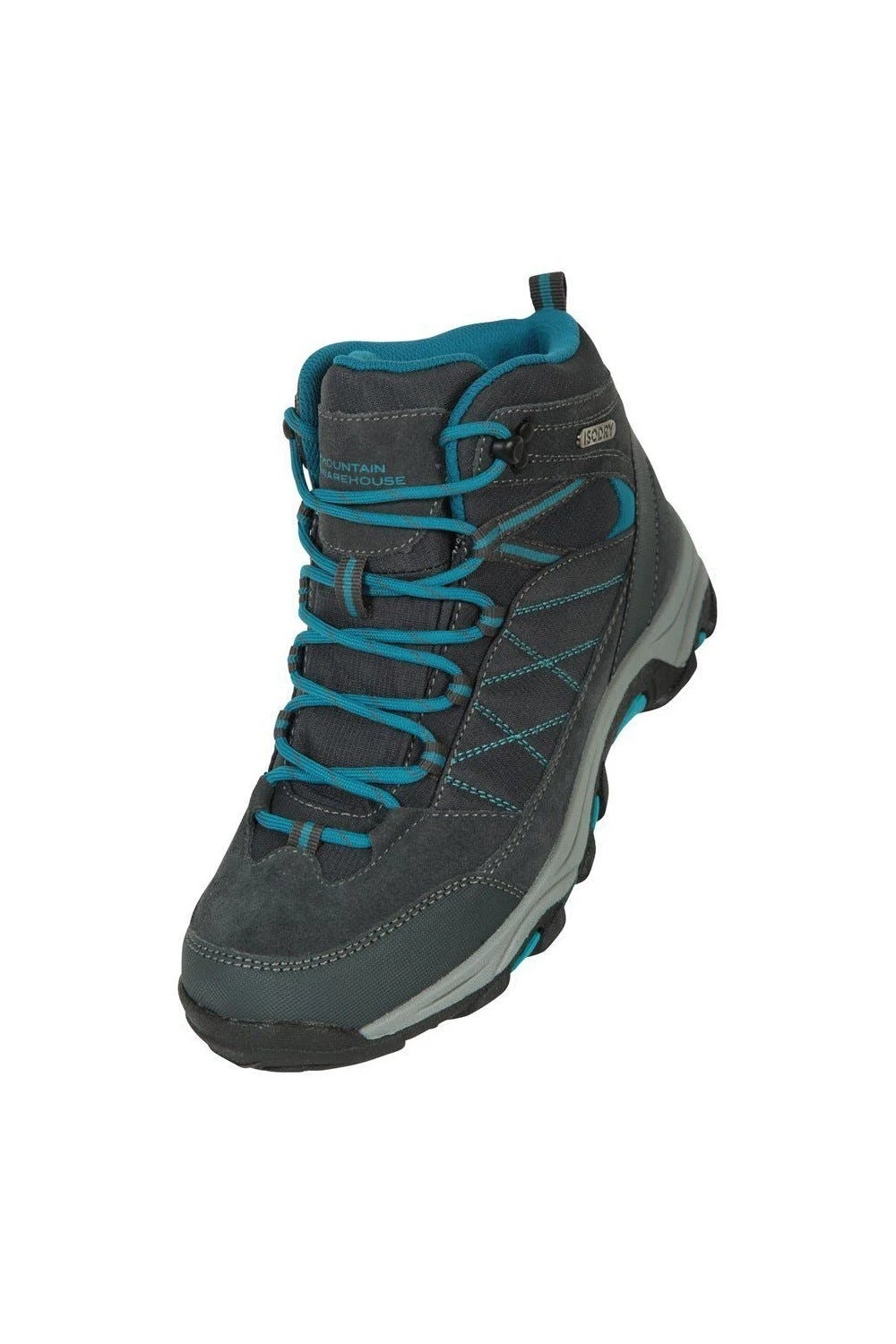 Mountain Warehouse Mens Rapid Waterproof Suede Walking Boots - Gray