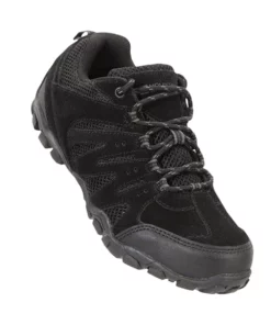 Mountain Warehouse Mens/Ladies Suede Outdoor Walking Shoes - Black