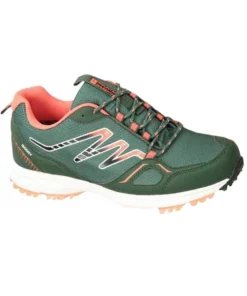 Mountain Warehouse Mens Lakeside Walking Shoes - Khaki Green/Orange