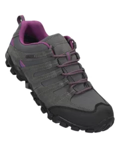 Mountain Warehouse Mens/Ladies Belfour Suede Outdoor Walking Shoes - Gray