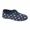 Sleepers Womens/Ladies Seana Spotted Slippers - Navy