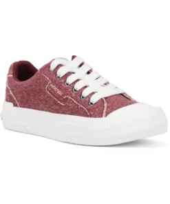 Rocket Dog Womens/Ladies Cheery Skirball Jersey Sneakers - Burgundy