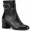 Geox Womens D Eleana Nappa Leather Ankle Boots - Black