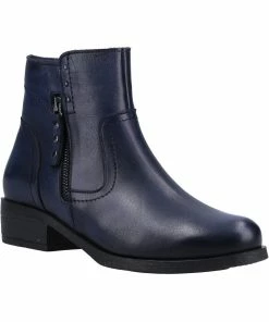 Riva Womens/Ladies Rockhampton Leather Ankle Boots - Navy