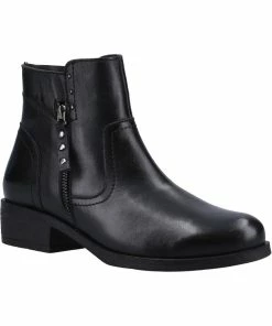 Riva Womens/Ladies Rockhampton Leather Ankle Boots - Black