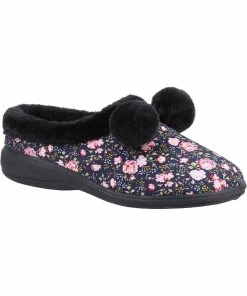 Fleet & Foster Womens Buzzard Slippers - Black