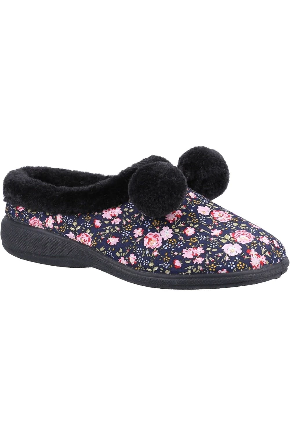 Fleet & Foster Womens Buzzard Slippers - Black