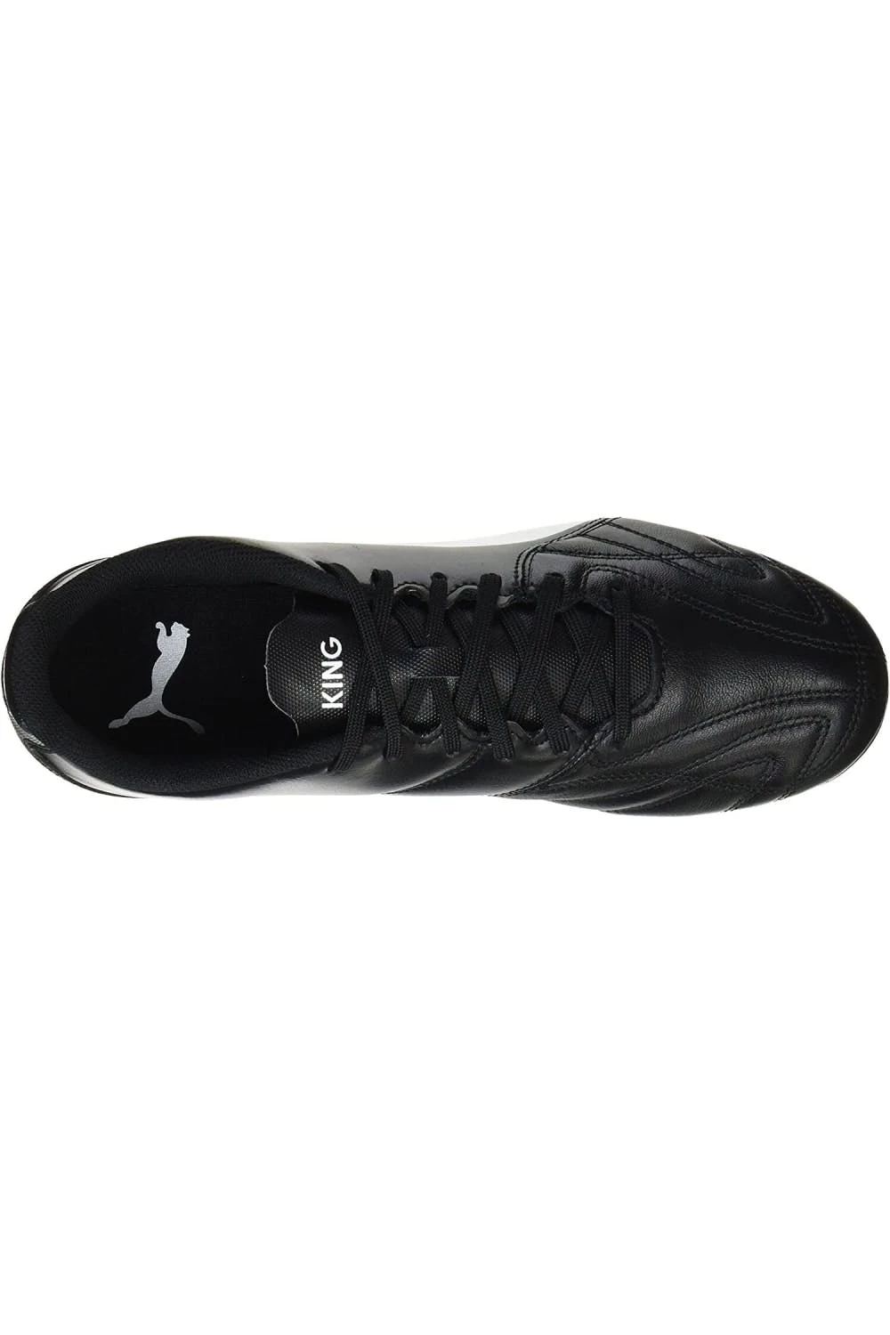 Puma Mens King Hero 21 FG Leather Soccer Cleats - Black/White - Image 5