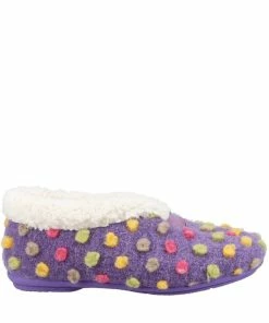 Fleet & Foster Womens/Ladies Snowberry Slippers - Purple