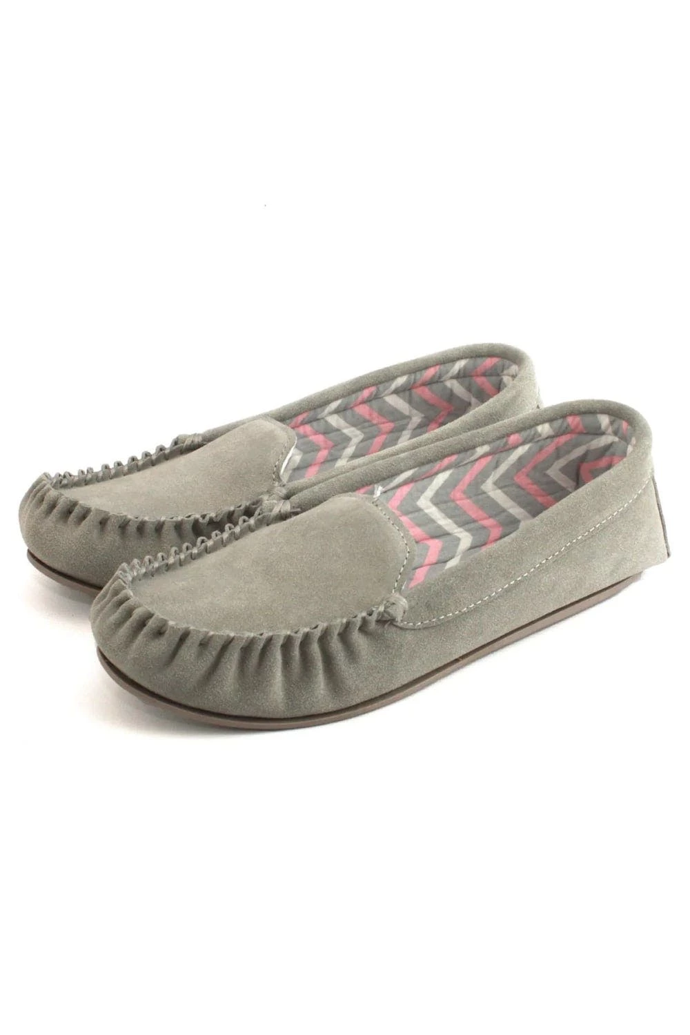 Eastern Counties Leather Womens/Ladies Ffion Suede Moccasins - Gray