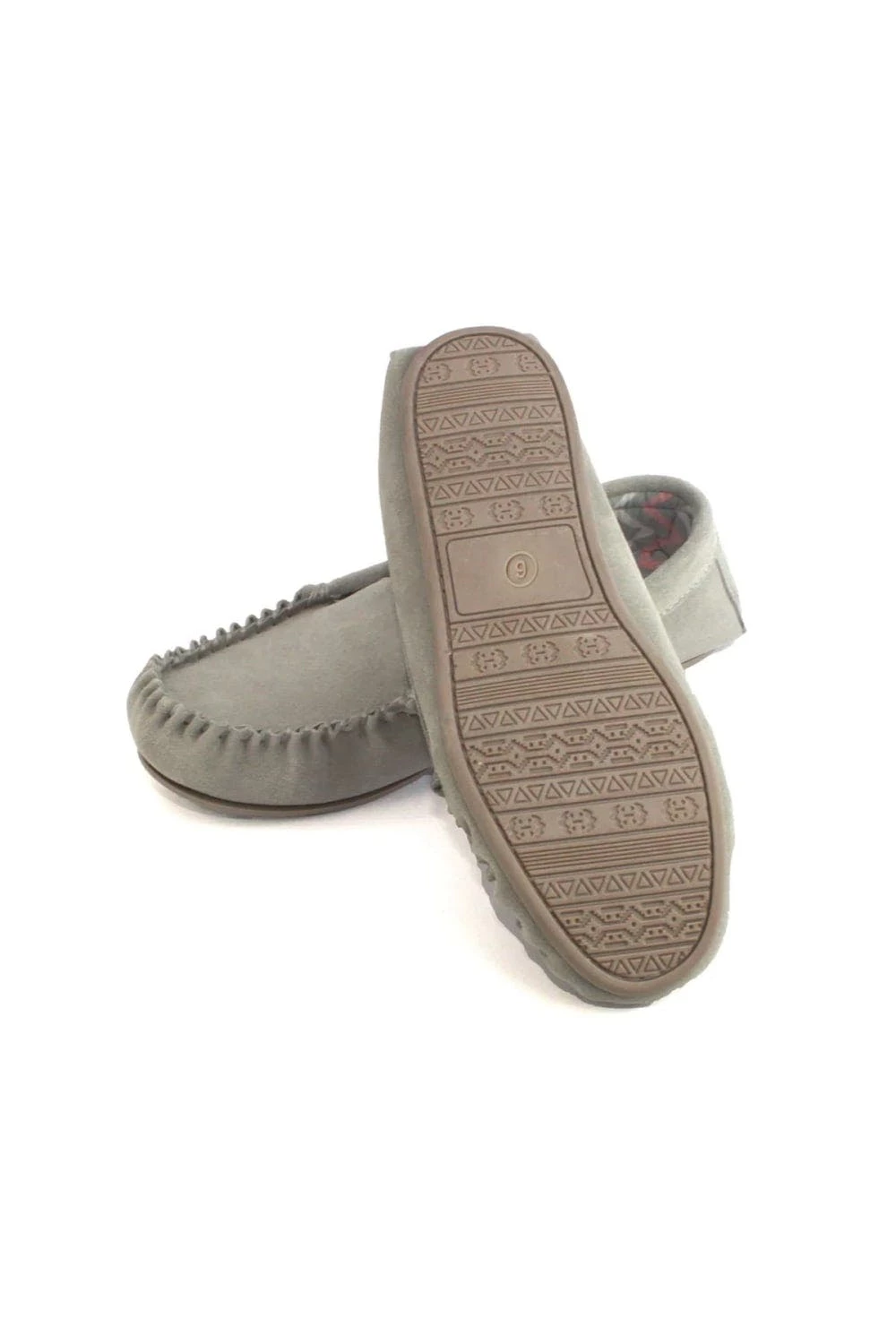 Eastern Counties Leather Womens/Ladies Ffion Suede Moccasins - Gray - Image 2