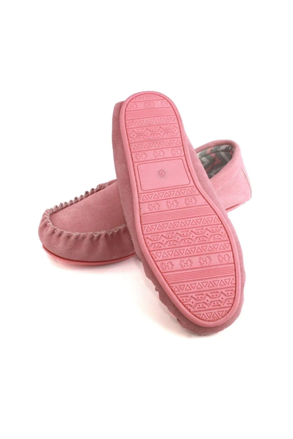 Eastern Counties Leather Womens/Ladies Ffion Suede Moccasins - Blush - Image 2