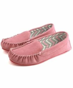 Eastern Counties Leather Womens/Ladies Ffion Suede Moccasins - Blush