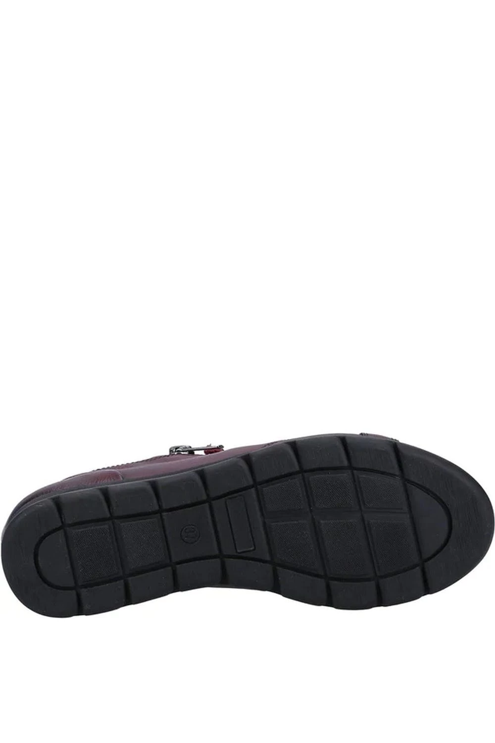 Fleet & Foster Womens/Ladies Polperro Leather Sneakers - Bordeaux - Image 4