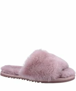 Cotswold Womens/Ladies Westfield Non Slip Sheepskin Lined Slippers - Pink