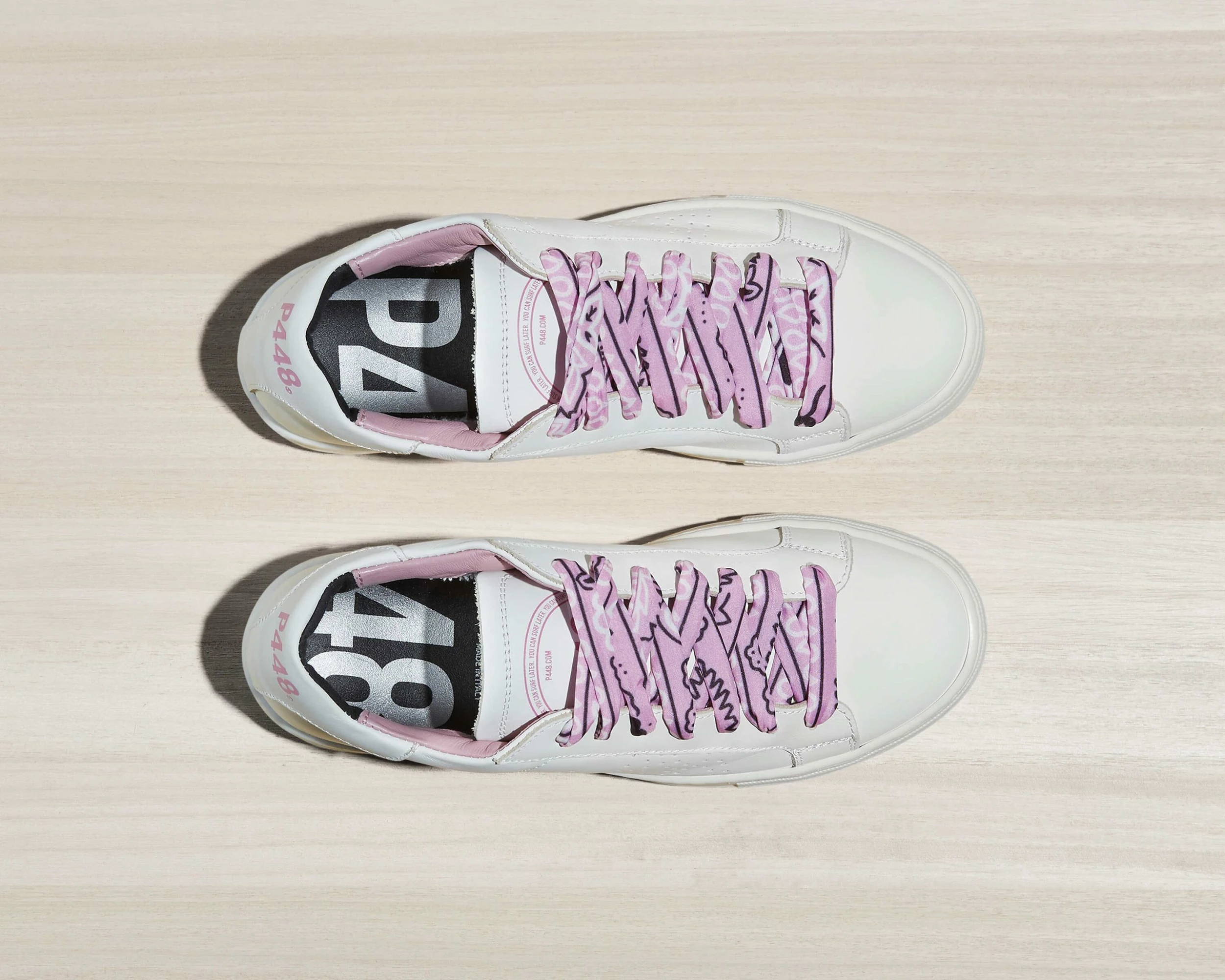 P448 Thea Pink Bandana Sneakers - Image 2