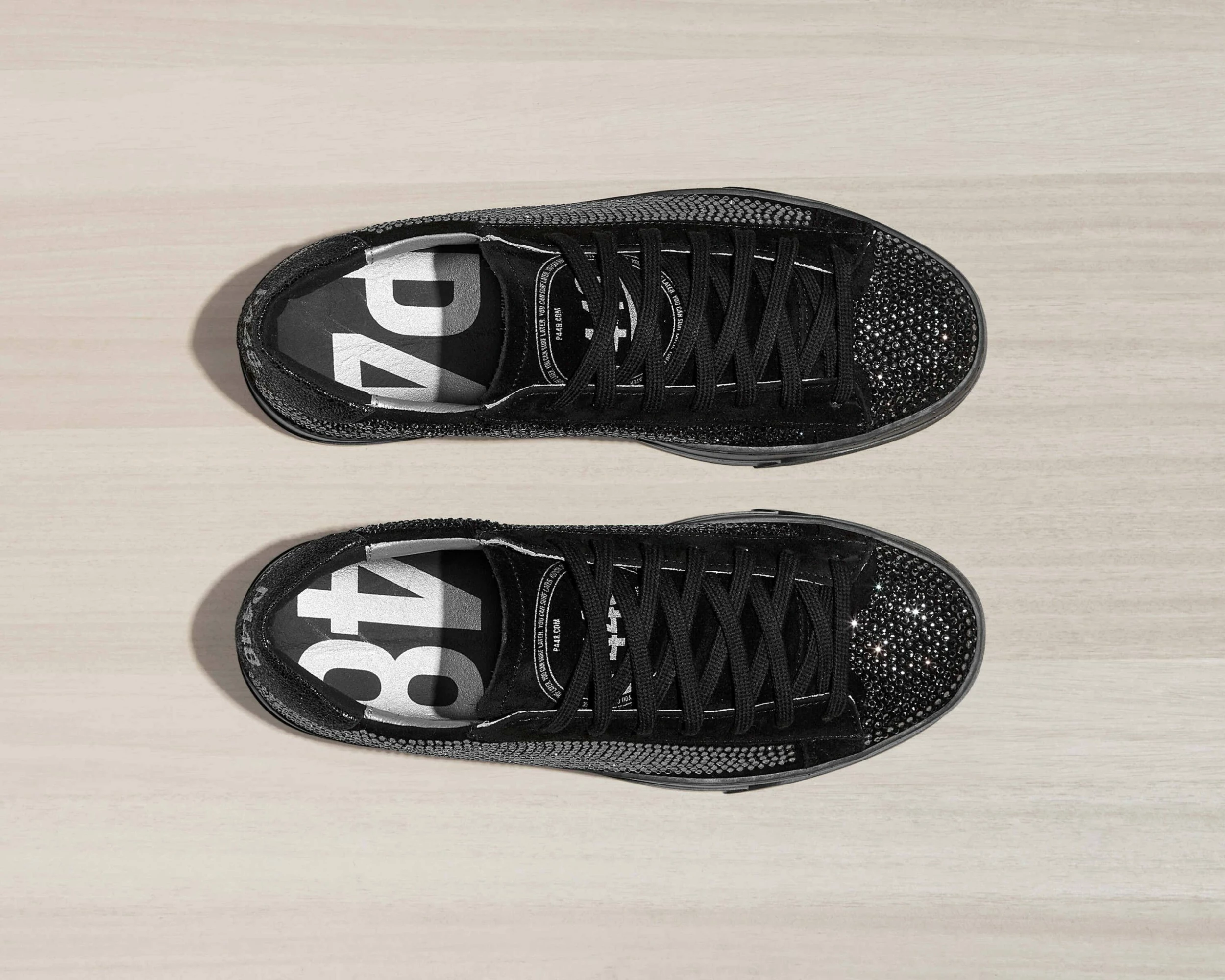 P448 Jack Black/Crystal Sneaker - Image 2