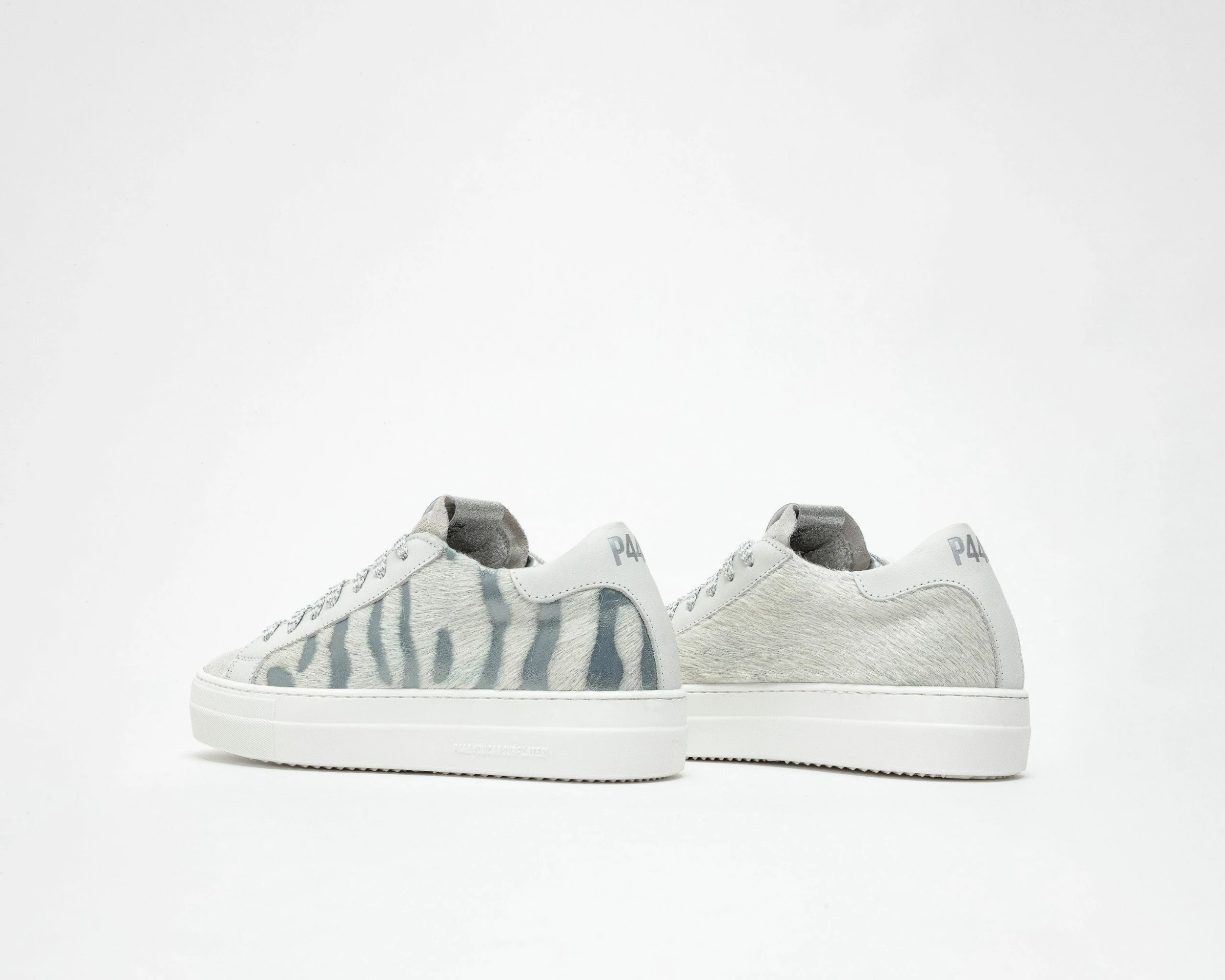 P448 Thea Sneaker - Cow/Silver - Image 5