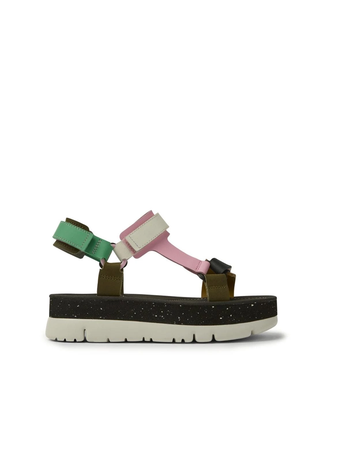 Camper Sandals Women Oruga Up - Green/Pink/White - Image 4