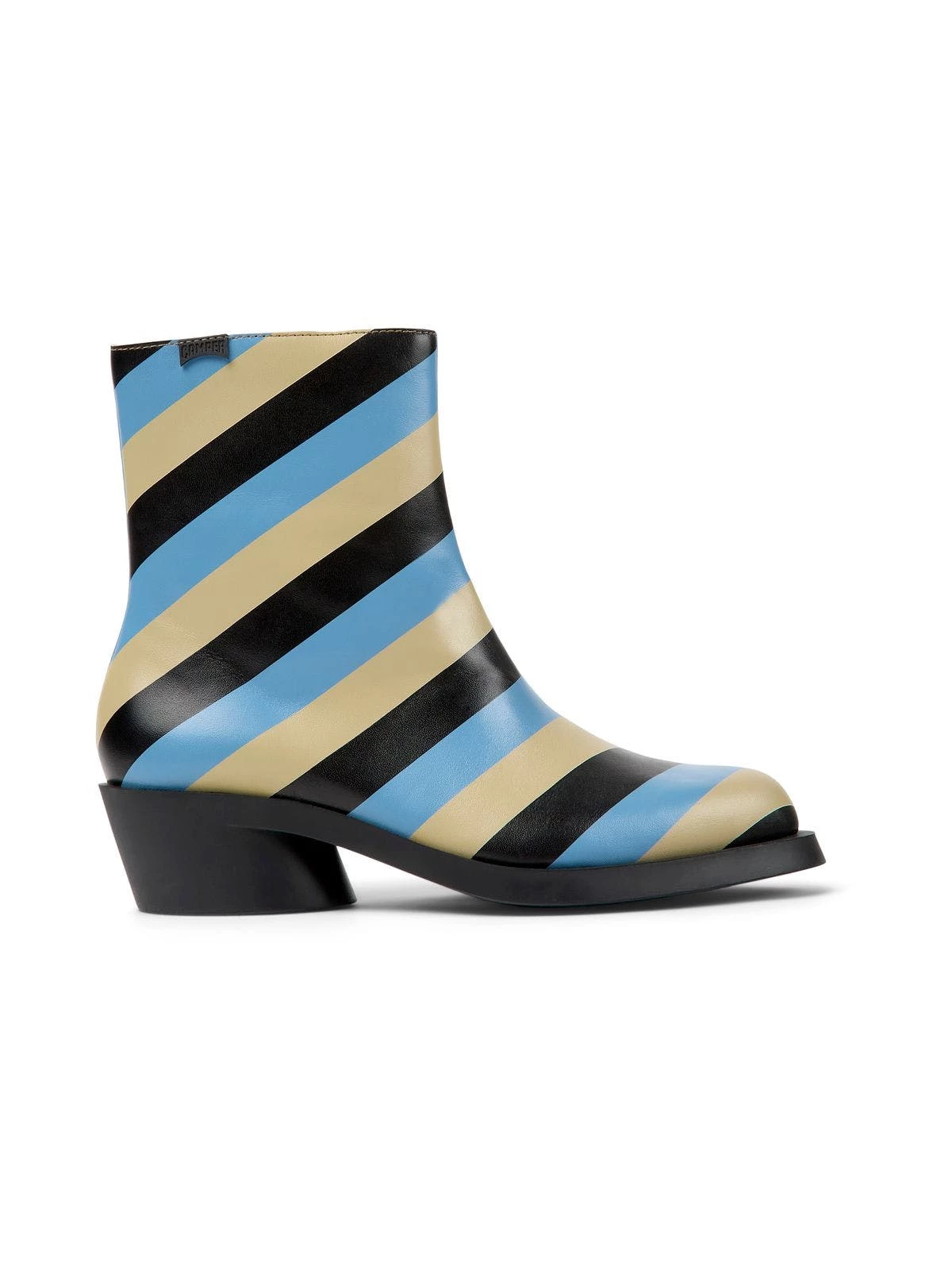 Camper Bonnie Multicolored Striped Leather Boots For Women - Image 2