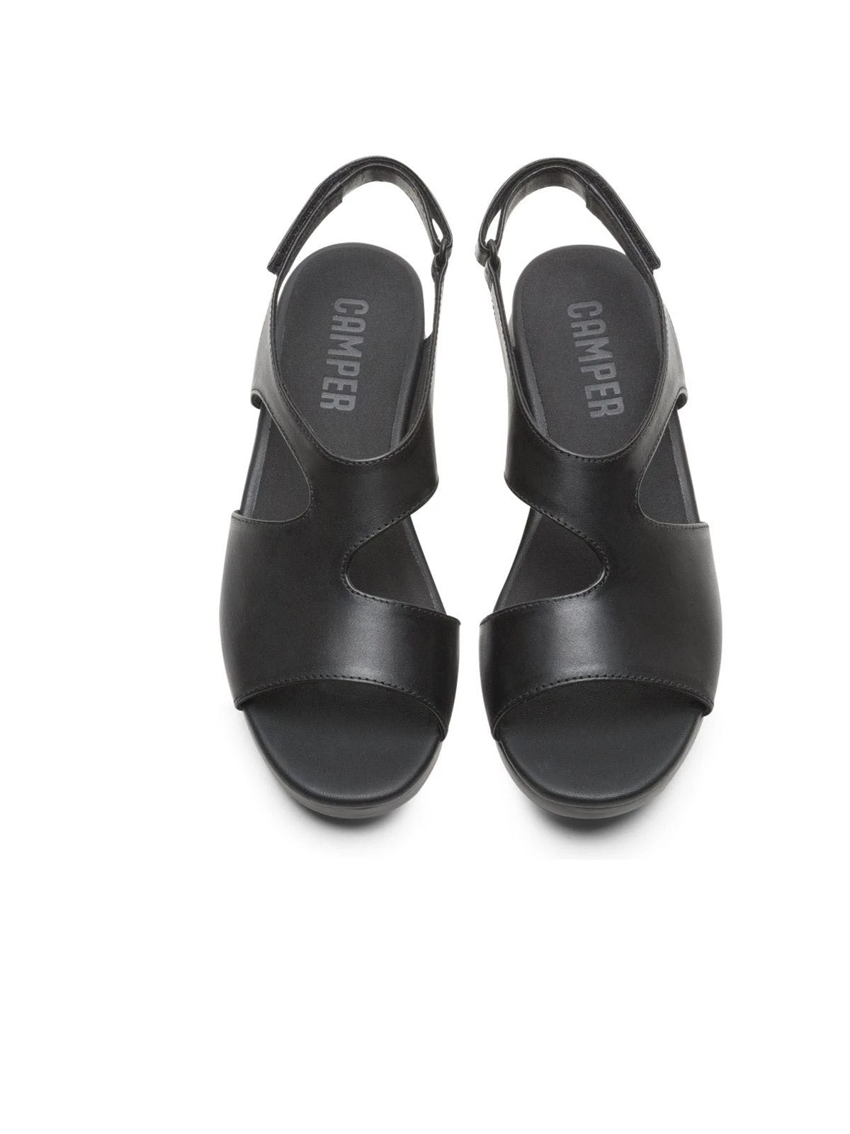 Camper Women Balloon Sandals - Black - Image 4