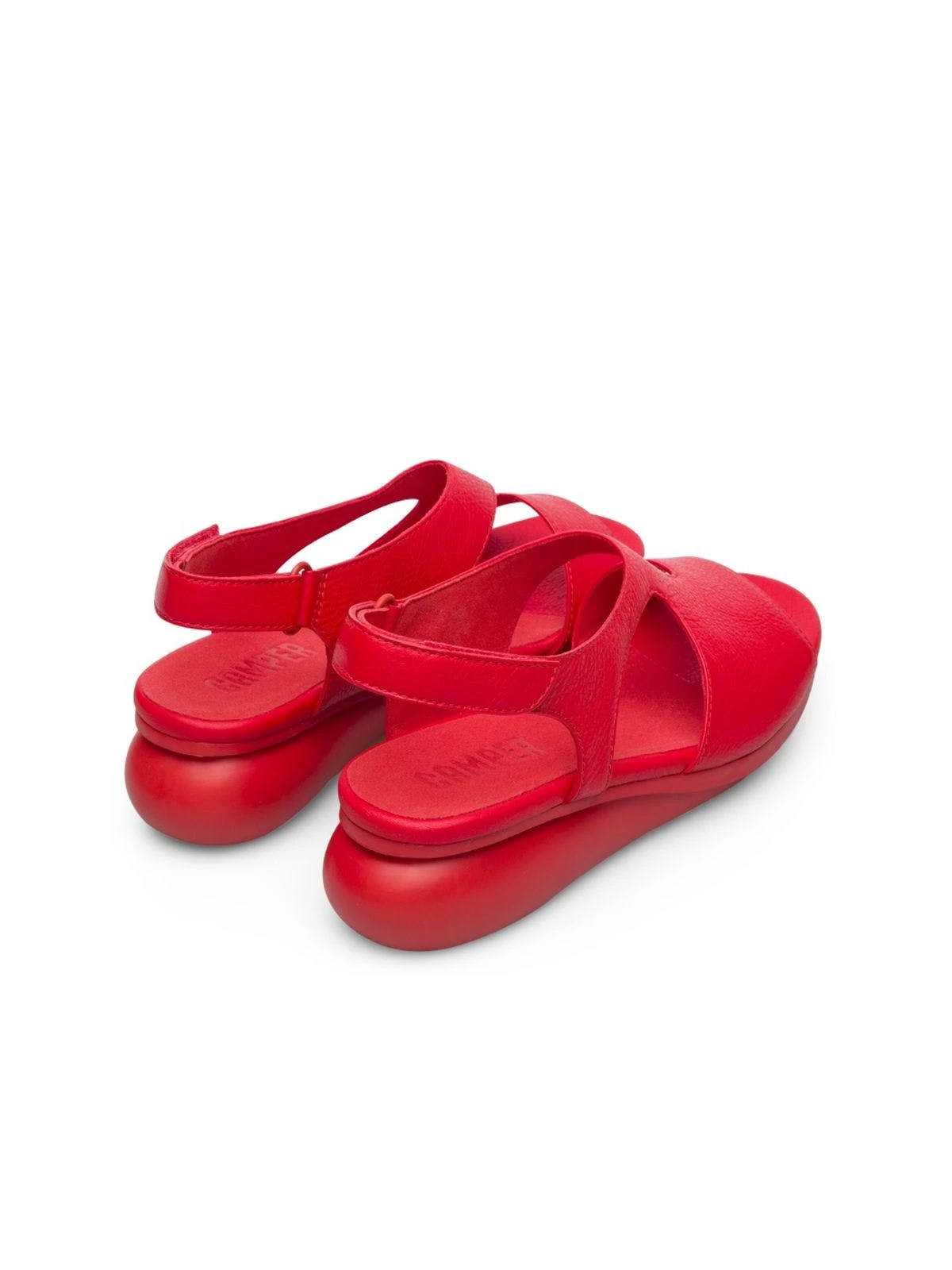 Camper Women Balloon Sandals - Red - Image 3