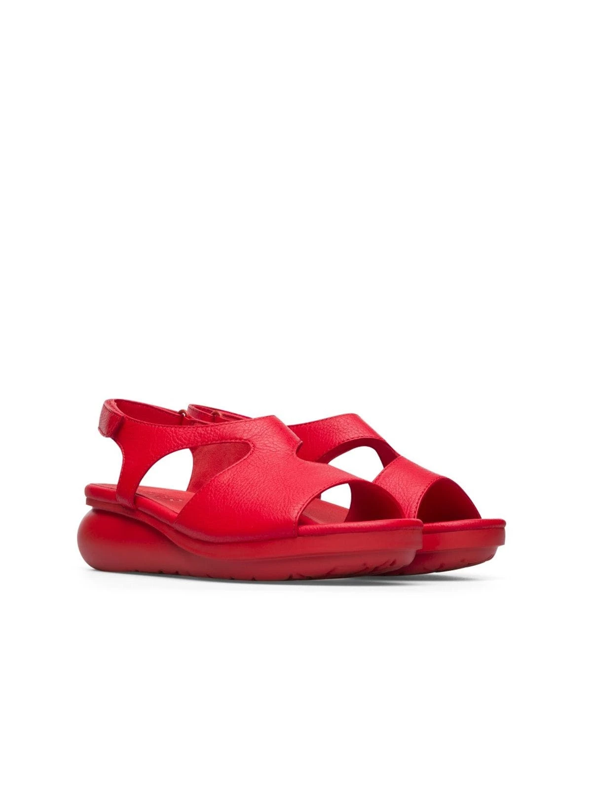 Camper Women Balloon Sandals - Red - Image 2