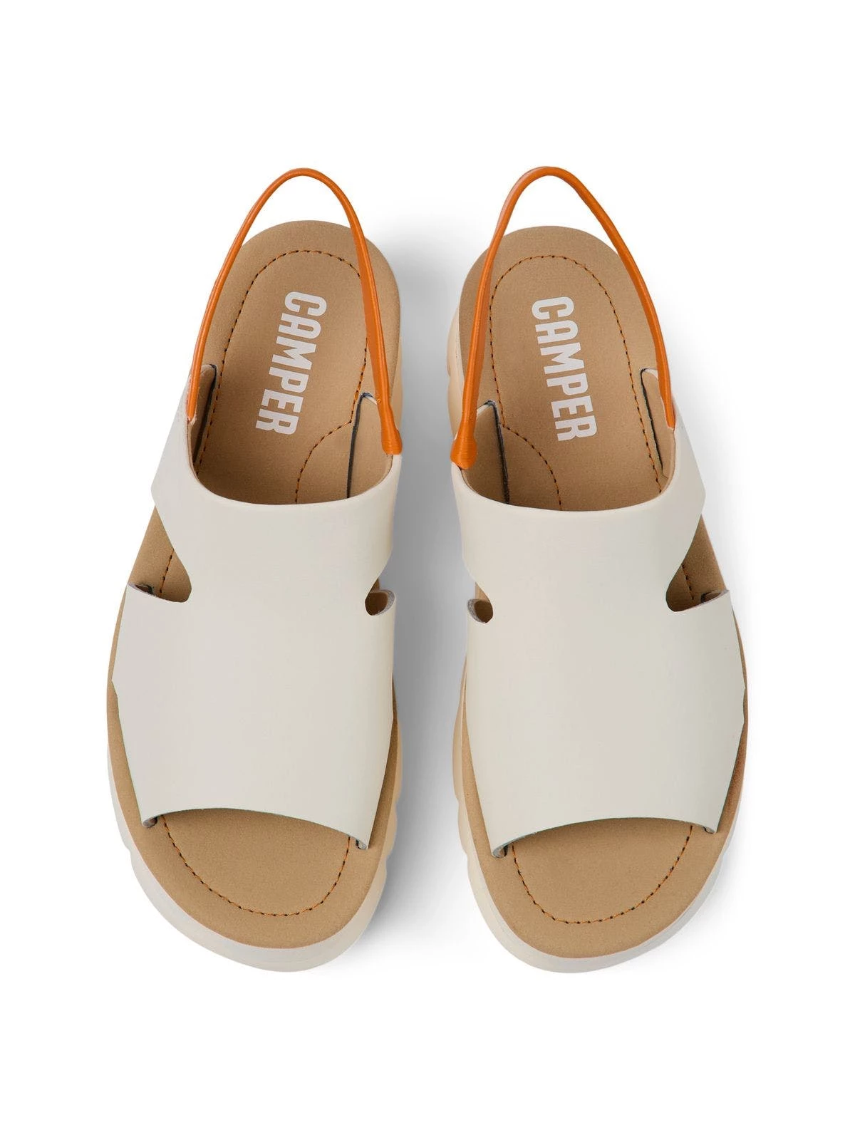 Camper Oruga Up Sandals - White Natural