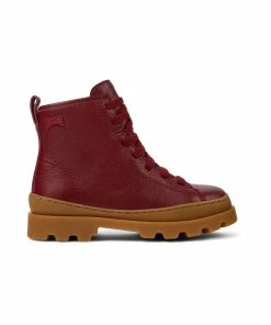 Camper Unisex Brutus Ankle Boots - Burgundy