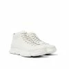 Camper Women White Non-Dyed Leather Karst Ankle Boots