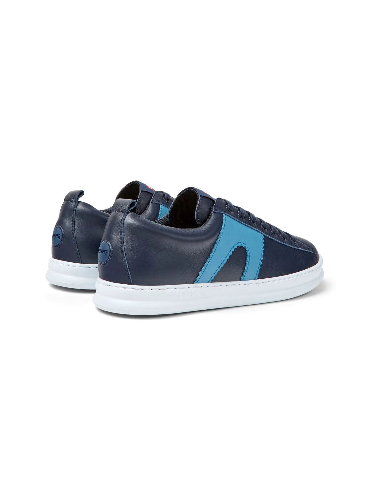 Camper Navy And White Leather Sneakers - Image 3