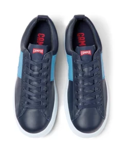 Camper Navy And White Leather Sneakers