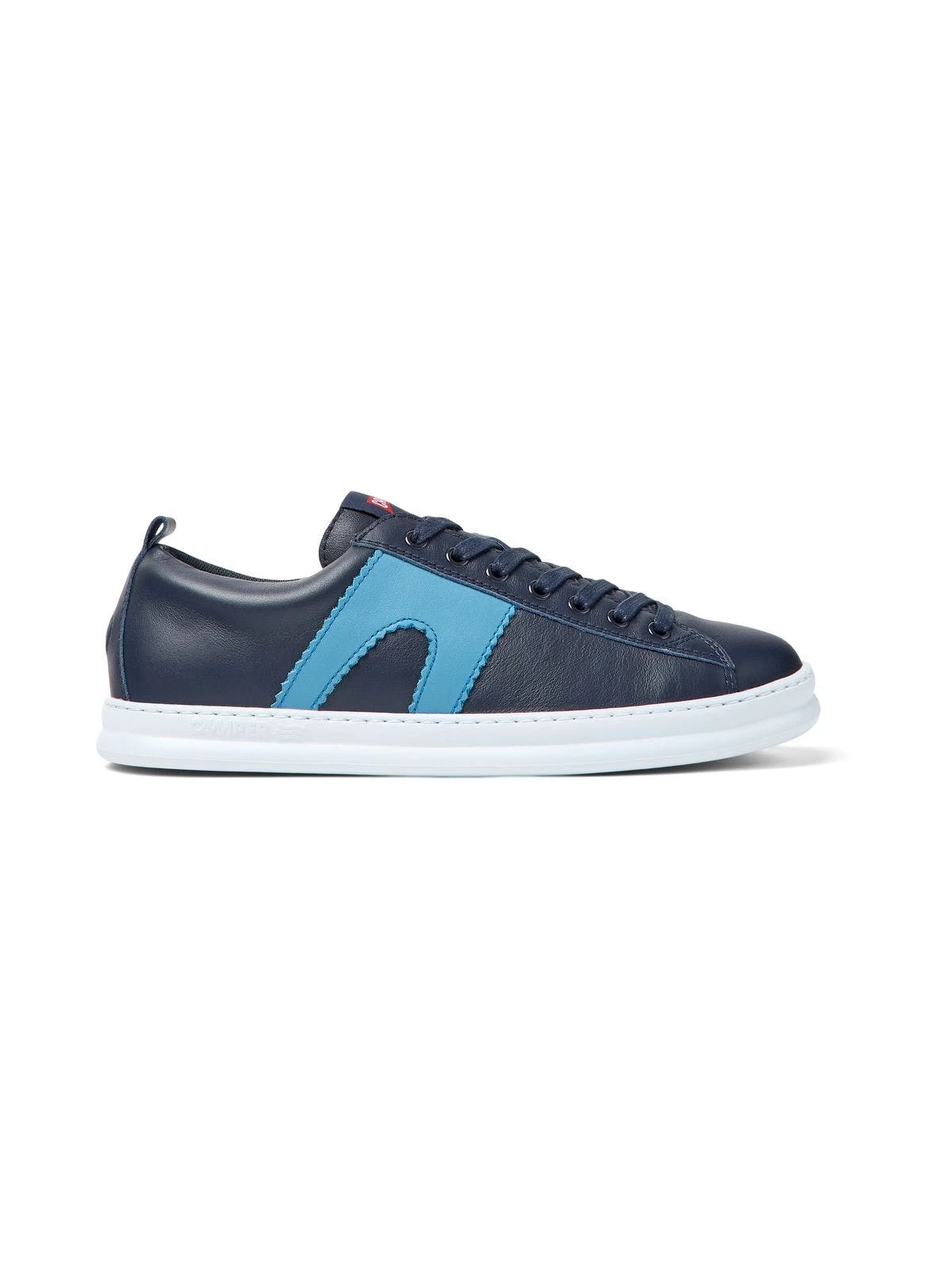 Camper Navy And White Leather Sneakers - Image 4