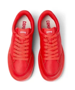Camper Red Leather Runner K21 Sneakers For Women