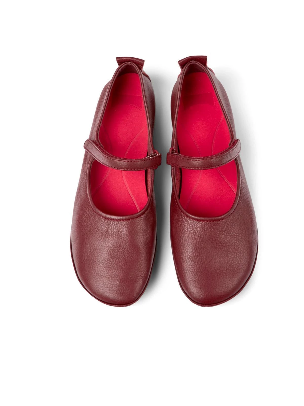 Camper Ballerinas Women Right Flats - Burgundy - Image 4