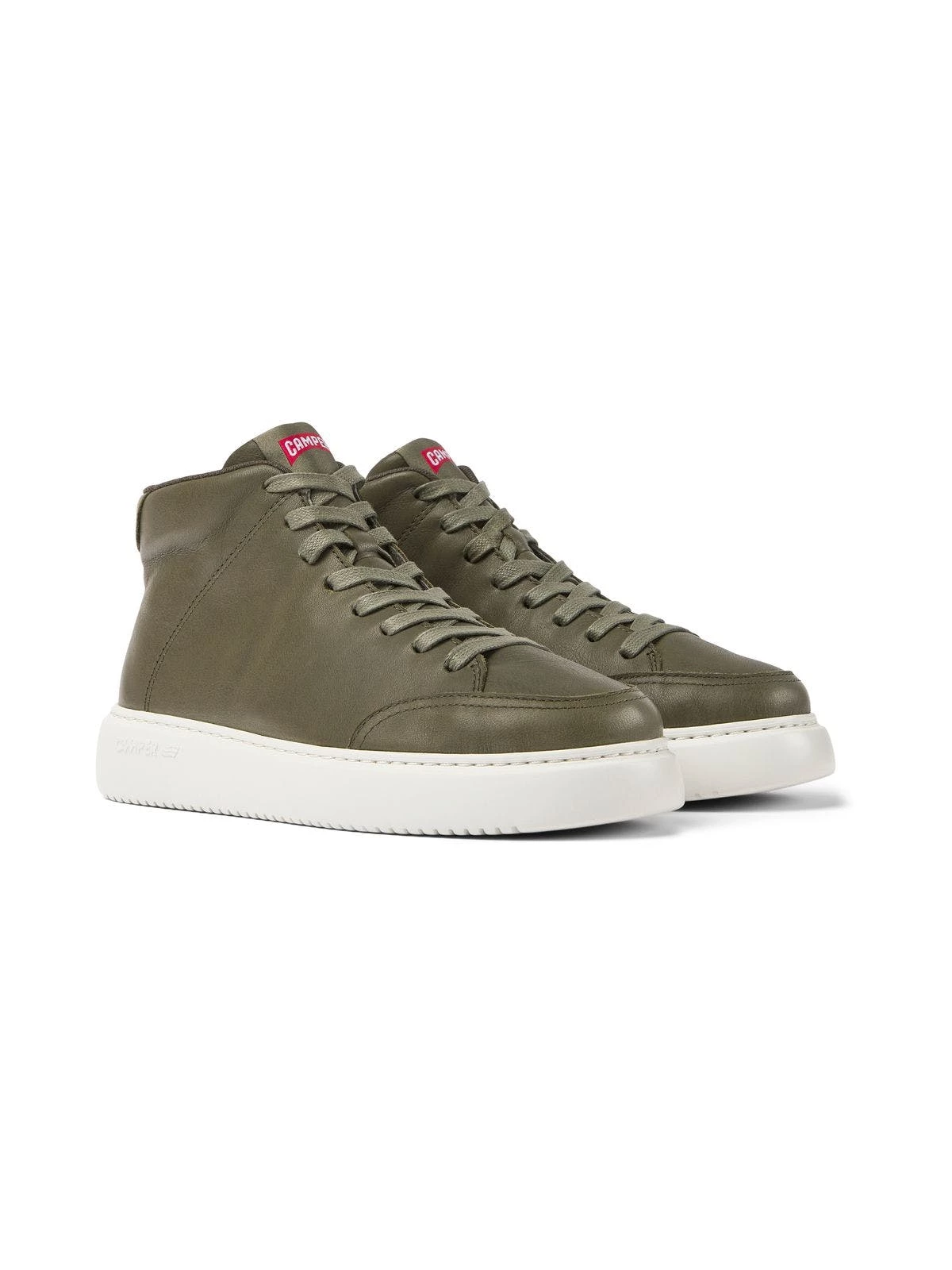 Camper Runner K21 Green Leather Sneakers For Women - Image 2