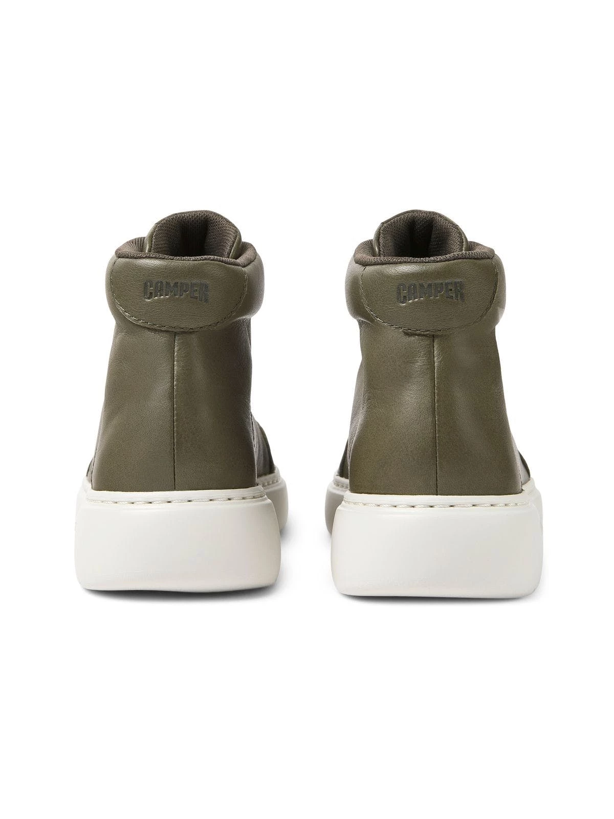 Camper Runner K21 Green Leather Sneakers For Women - Image 3