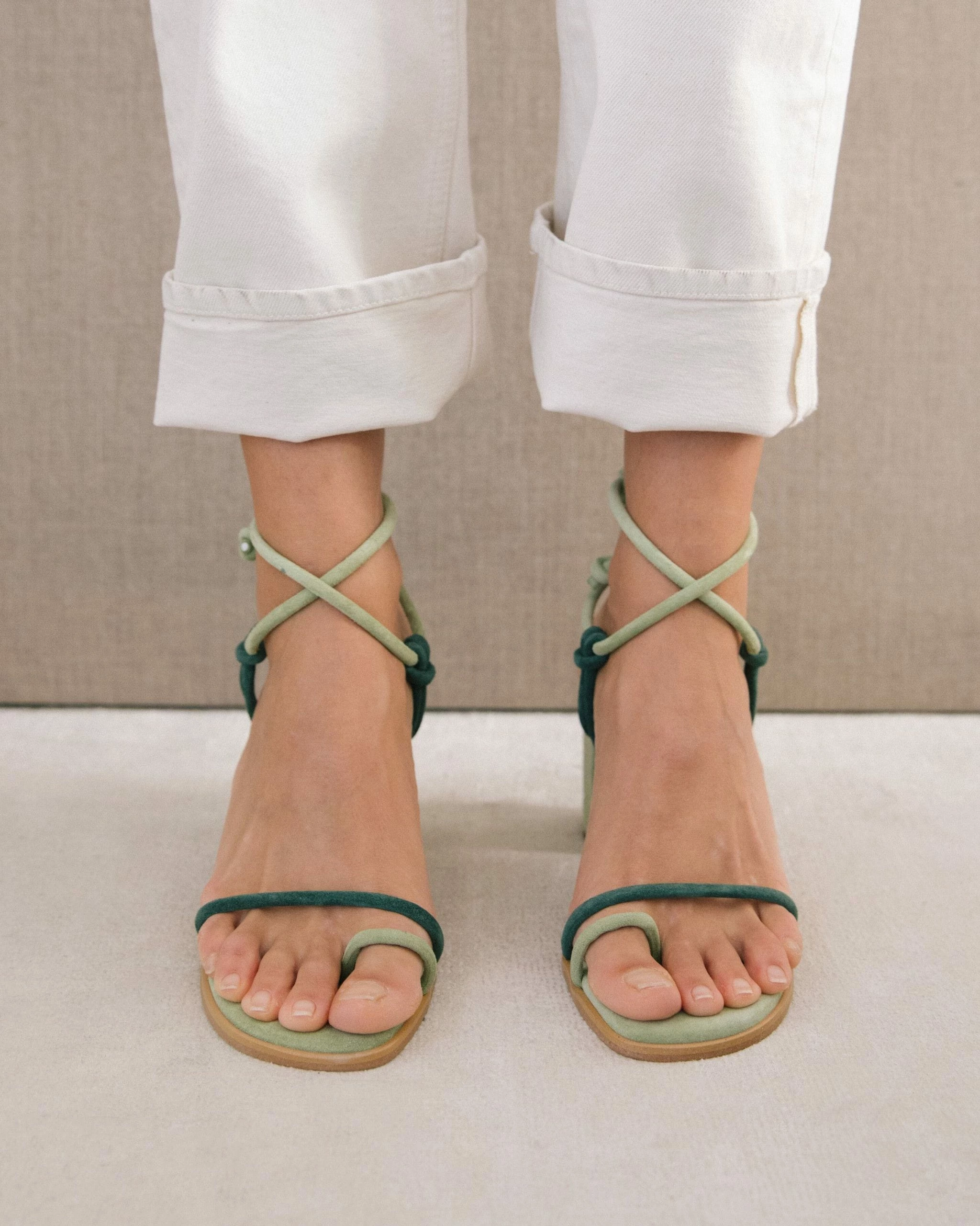 ALOHAS Grace Jasmine Navy Sandal - Image 3